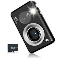 Detailed information about the product Digital Camera with 32GB Card, 16X Zoom Anti Shake, 48MP Compact Portable Small Point Shoot Camera, Gift for Beginners Teens (Black)