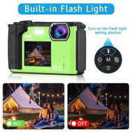 Detailed information about the product Digital Camera with WiFi 4K 64MP Compact Dual Screen Camera 2.8 inch Ultra HD Screen YouTube Video Recording Camera 16x Digital Zoom (Green)