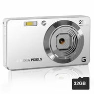 Detailed information about the product Digital Camera,4K Ultra HD Cameras for Photography,Digital Point and Shoot Camera with 56Mp Autofocus 20X Anti Shake,Video Camera with 32GB SD Card (Silver)