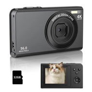 Detailed information about the product Digital Camera,Camera for Photography,Digital Point and Shoot Camera with 56Mp Autofocus 16X Zoom,2.8Inch Screen Compact Camera with 32GB SD Card (Black)