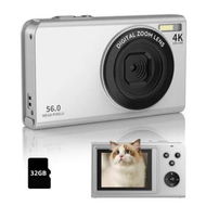 Detailed information about the product Digital Camera,Camera for Photography,Digital Point and Shoot Camera with 56Mp Autofocus 16X Zoom,2.8Inch Screen Compact Camera with 32GB SD Card (White)