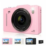 Detailed information about the product Digital Camera,FHD 4K 48MP Point and Shoot Digital Camera for Kids with 16X Zoom,32GB Card,Anti-Shake,Compact Small Camera for Teens Boys Girls Beginner Kids Gift (Pink)