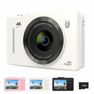 Detailed information about the product Digital Camera,FHD 4K 48MP Point and Shoot Digital Camera for Kids with 16X Zoom,32GB Card,Anti-Shake,Compact Small Camera for Teens Boys Girls Beginner Kids Gift (White)