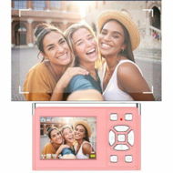 Detailed information about the product Digital Camera,HD 50 Mega Pixels Vlogging Camera With 16X Digital Zoom,LCD Screen,Portable Mini Cameras For Students,Teens With 8GB SD Card Col Pink