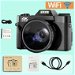 Digital Cameras Photography 4K 48MP 16X Zoom Vlogging Camera with WiFi and Wide Angle, Autofocus,Anti-Shake,3 LCD HD Screen. Available at Crazy Sales for $99.99
