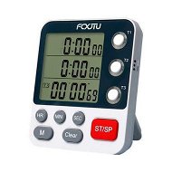 Detailed information about the product Digital Dual Triple Kitchen Timer 3 Channels Countdown Timer (White).