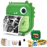 Detailed information about the product Digital Instant Print Camera For Kids Zero With Print Paper Selfie Video With HD 1080P 2.4 Inch IPS Screen - Green.