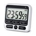 Digital Kitchen Timer with Mute/Loud Alarm Switch On/Off Switch, 24 Hour Clock & Alarm, Large LCD Display (Black). Available at Crazy Sales for $12.95