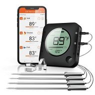 Detailed information about the product Digital Meat Thermometer Wireless Bluetooth For BBQ Smoker Kitchen Cooking Grill Thermometer Timer-4 Probes