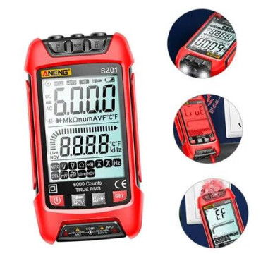 Digital Multimeter Fuse Tester Multi Tester for Current Watt Meter Digital Voltmeter Digital Battery Tester Battery Voltage Meter Ammeter Ohmmeter Multi Tester for Frequency Multimeter