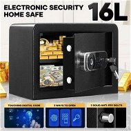 Detailed information about the product Digital Safe Security Box Electronic 16L Key Lock Fingerprint Steel Money Cash Deposit Jewellery Password Home Office
