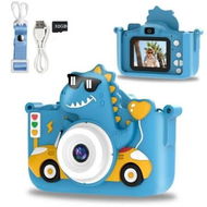 Detailed information about the product Digital Selfie 1080P HD Video Camera with 2-inch IPS HD Screen,32GB SD Card,Portable Lanyard,Educational Games Christmas Gift for 3-12 Years Old(Blue)