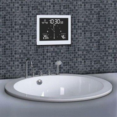 Digital Shower Clock Waterproof Bathroom Digital Clock With Suction Cup LCD Display Air Humidity For Kitchen Bathroom