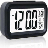Detailed information about the product Digital Smart Alarm Clock With Automatic Sensor Date & Temperature For Bedroom - (Black)