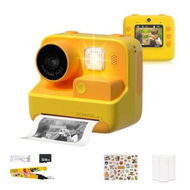 Detailed information about the product Digital Video Camera Instant Print 48 Megapixels 1080P Resolution HD For Kids With 32GB SD Card (Yellow)