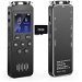 Digital Voice Recorder Upgraded 48GB 1536KBPS 3343Hours Recording Capacity 32H Battery Time Voice Activated Recorder with Noise Reduction Audio Recorder with Playback for Meeting Lecture. Available at Crazy Sales for $39.99