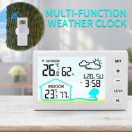 Detailed information about the product Digital Wireless Thermometer Hygrometer Indoor Outdoor High Precision Large LCD Backlight Clock Calendar