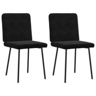 Detailed information about the product Dining Chairs 2 pcs Black Velvet