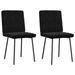 Dining Chairs 2 pcs Black Velvet. Available at Crazy Sales for $119.95