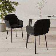 Detailed information about the product Dining Chairs 2 pcs Black Velvet