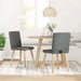 Dining Chairs 2 pcs Dark Grey Fabric. Available at Crazy Sales for $139.95