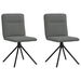 Dining Chairs 2 pcs Dark Grey Fabric. Available at Crazy Sales for $139.95