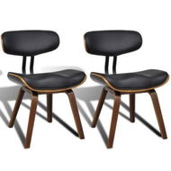 Detailed information about the product Dining Chairs 2 Pcs With Backrest Artificial Leather