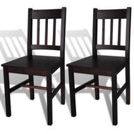 Detailed information about the product Dining Chairs 2 Pcs Wood Brown