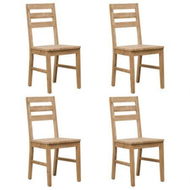 Detailed information about the product Dining Chairs 4 pcs Solid Acacia Wood