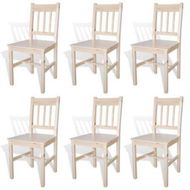 Detailed information about the product Dining Chairs 6 Pcs Pinewood