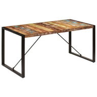 Detailed information about the product Dining Table 160x80x75 Cm Solid Reclaimed Wood