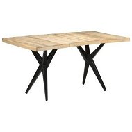 Detailed information about the product Dining Table 160x80x76 cm Rough Mango Wood