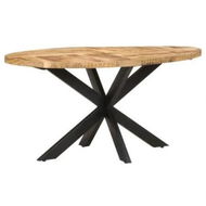 Detailed information about the product Dining Table 160x90x75 cm Rough Mango Wood