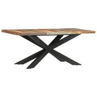 Detailed information about the product Dining Table 180x90x76 cm Solid Reclaimed Wood