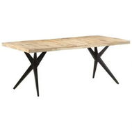 Detailed information about the product Dining Table 200x90x76 cm Rough Mango Wood