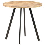 Detailed information about the product Dining Table 80 Cm Rough Mango Wood