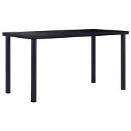 Detailed information about the product Dining Table Black 140x70x75 Cm Tempered Glass