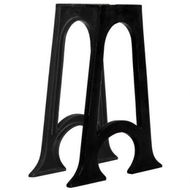 Detailed information about the product Dining Table Legs 2 Pcs With Arched Base A-Frame Cast Iron