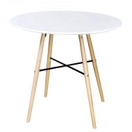 Detailed information about the product Dining Table MDF Round White