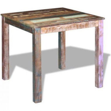 Dining Table Solid Reclaimed Wood 80x82x76 Cm