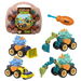 Dino Construction Vehicle Toy DIY Nut Assembly Excavator Set 4 Excavators Idea Gifts Suitable For aged 3 and up. Available at Crazy Sales for $24.99