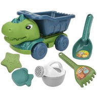 Detailed information about the product Dinos Beach Toys Sandbox Set Outdoor Beach Sand Digging Toys Dump Truck with Shovel Rake Watering Can and Sand Molds 6pcs