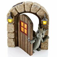 Detailed information about the product Dinosaur Resin Decorations Open The Door Home Yard Decoration