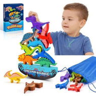 Detailed information about the product Dinosaur Toys, Wooden Stacking Montessori Toys for 3 to 7 Year Old Boys and Girls