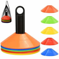 Detailed information about the product Disc Cones,Agility Soccer Cones with Carry Bag and Holder,Soccer Cones for Sports Training,Football,Soccer,Basketball,Coaching,Practice Equipment,25 Pack,5 Color