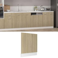 Detailed information about the product Dishwasher Panel Sonoma Oak 59.5x3x67 Cm Engineered Wood.