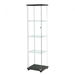 Display Storage Cabinet Glass Black. Available at Crazy Sales for $279.97