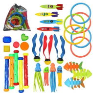 Detailed information about the product Diving Pool Toys Kids 30Pcs Jumbo Set Storage Bag Games Summer Swim Water Fish Ages 3+ Fun Underwater Play Gift