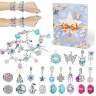 Detailed information about the product DIY 2025 Advent Calendar Girl with Bracelet and Necklace 24 Days Countdown Calendar Jewelry Set, Gifts for 3 Year Old Girls