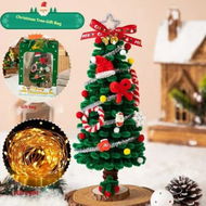 Detailed information about the product DIY 28cm Desktop Christmas Tree Office Decors Artificial Pine Tree with Ornaments LED String Lights Decorations